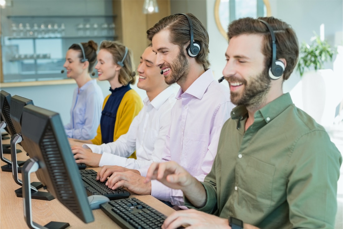 mPowered IT Service team responding to IT issues on headsets